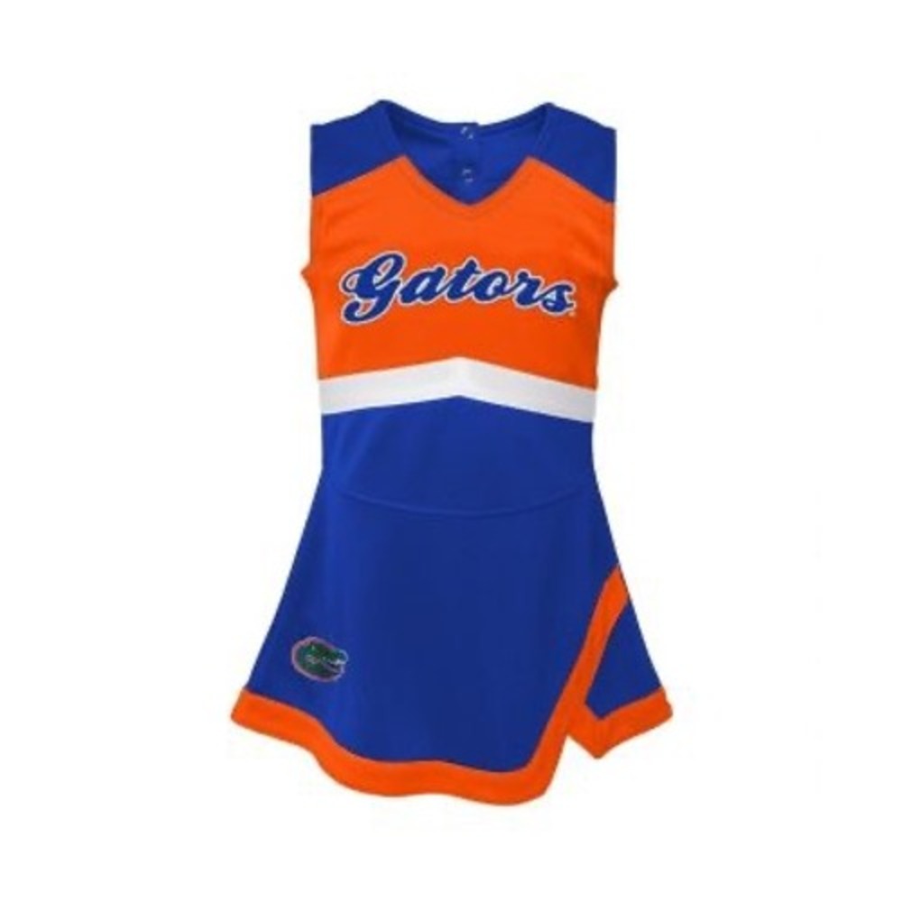 Gen2 Florida Gators Girls Cheerleader Dress Blue Orange Size 6X NCAA Mascot